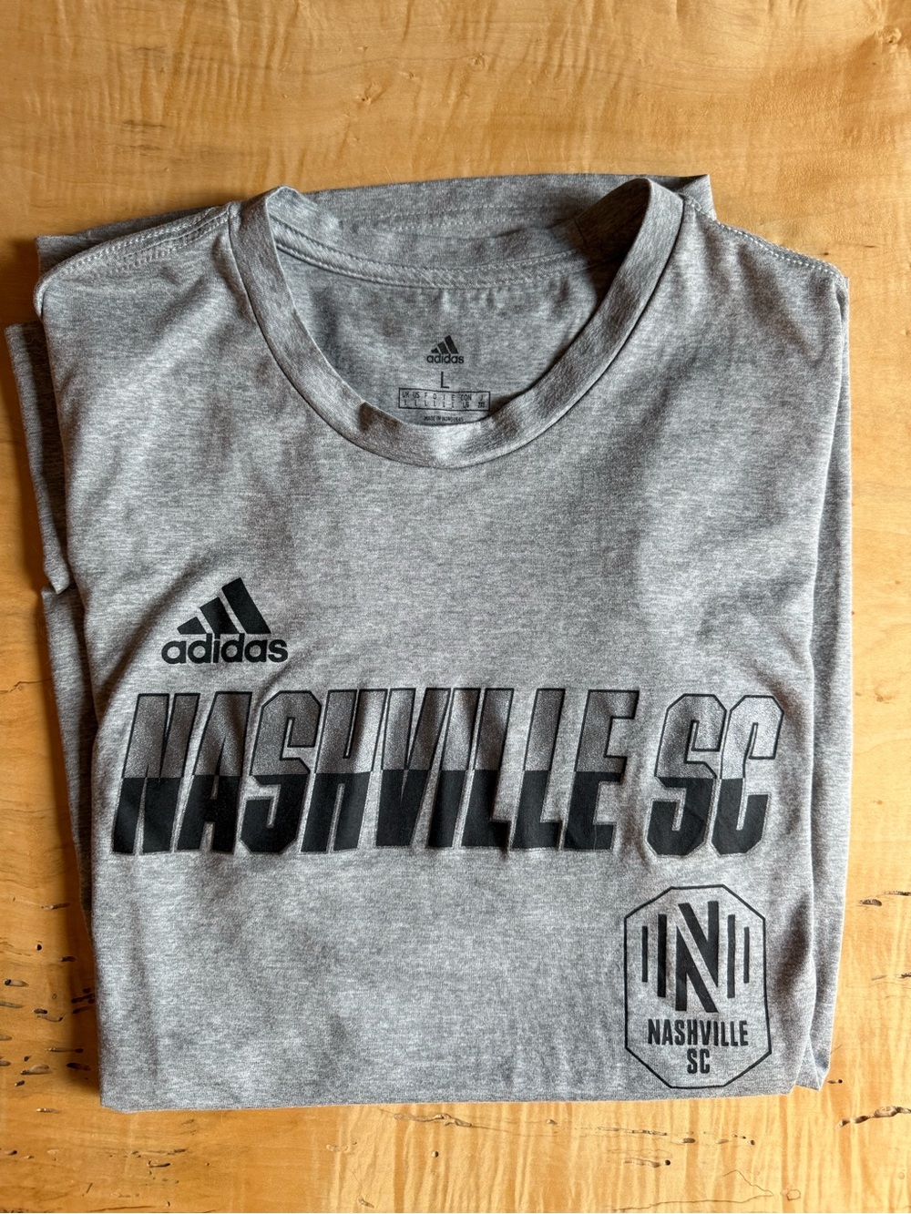 adidas Gray Nashville SC Short Sleeve Tee